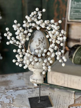 Load image into Gallery viewer, Icy Snowdrop Berry Candle Ring | 11" |