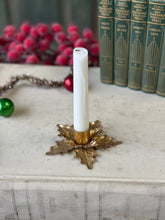 Load image into Gallery viewer, Golden Poinsettia Taper Holder