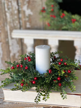 Load image into Gallery viewer, Lively Berry Bough Candle Ring | 16"