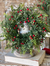 Load image into Gallery viewer, Lively Berry Bough Candle Ring | 22"