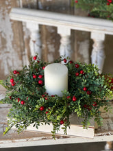 Load image into Gallery viewer, Lively Berry Bough Candle Ring | 22"