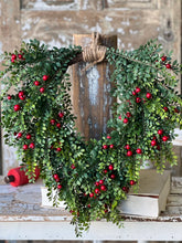 Load image into Gallery viewer, Lively Berry Bough Hanging Wreath | 24"