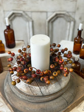 Load image into Gallery viewer, Labyrinth Berry Candle Ring | 11”