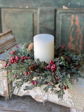 Load image into Gallery viewer, Divinity Berry Cedar Candle Ring | 18&quot;