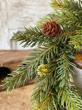 Load image into Gallery viewer, White Spruce Candle Ring- 7"