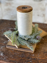 Load image into Gallery viewer, Frosted Spruce Candle Ring | 9&quot;