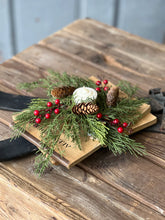 Load image into Gallery viewer, Alpine w/ Berries Candle Ring | 7&quot;