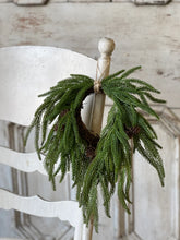 Load image into Gallery viewer, Mini Hanging Wreath | 12&quot; | Long Pine