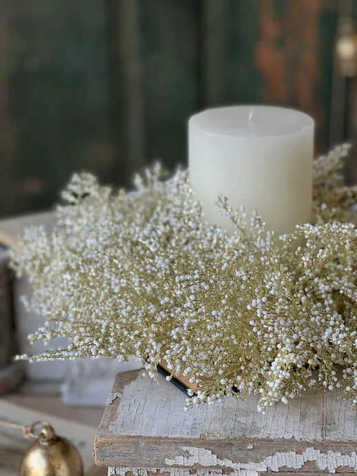 Bedazzle Berry Cypress Candle Ring | 16