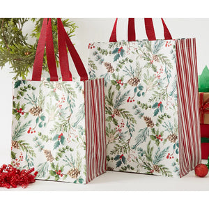 Holiday Sprigs Reusable Tote