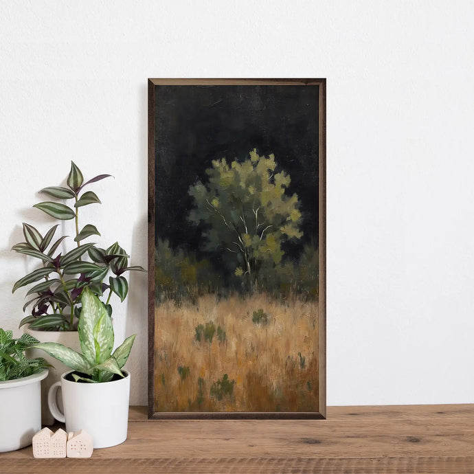 Field Grass with Tree