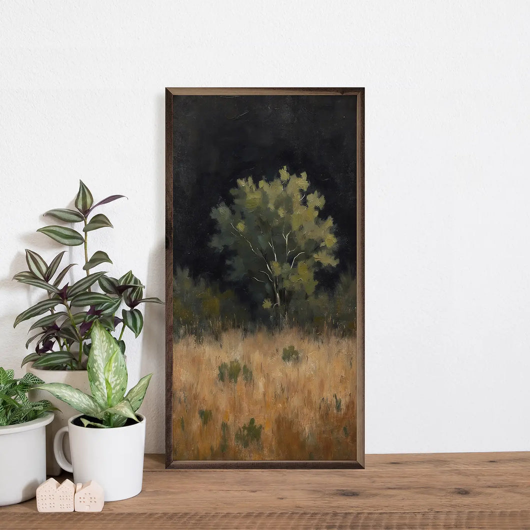 Field Grass with Tree