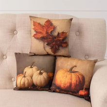 Load image into Gallery viewer, Mini Pillows - Pumpkin and Leaf Paintings, 3 style options