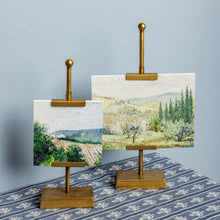 Load image into Gallery viewer, Mini Landscape Art On Gold Easel Stand, 2 SIZE OPTIONS
