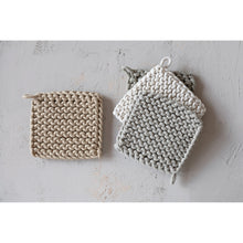 Load image into Gallery viewer, Cotton Crocheted Pot Holder, 4 Colors