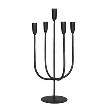 Load image into Gallery viewer, Hand-Forged Metal Candelabra