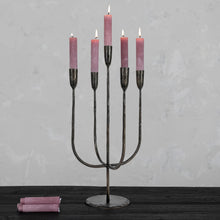 Load image into Gallery viewer, Hand-Forged Metal Candelabra