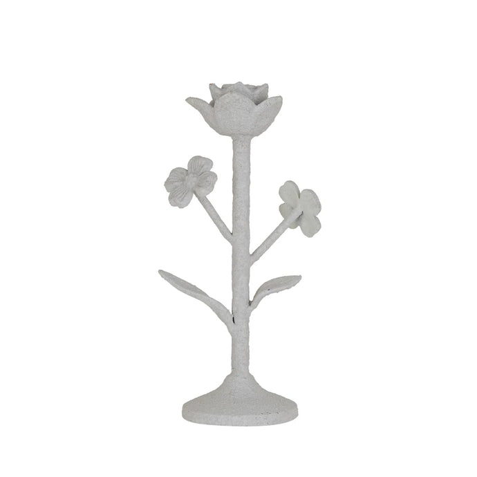 Cast Iron Flower Taper Holder