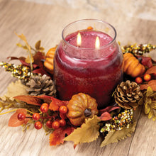 Load image into Gallery viewer, Autumn Leaves &amp; Berries Candle Ring