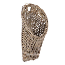 Load image into Gallery viewer, Gray Rattan Wall Basket