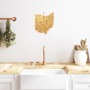 Destination Ohio Cutting Board with Engraved Artwork