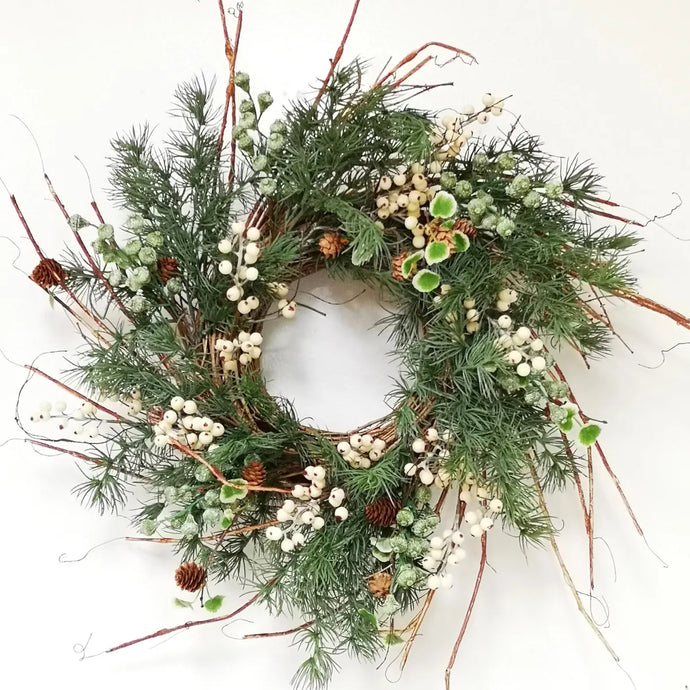 27IN SEEDED PINE WREATH