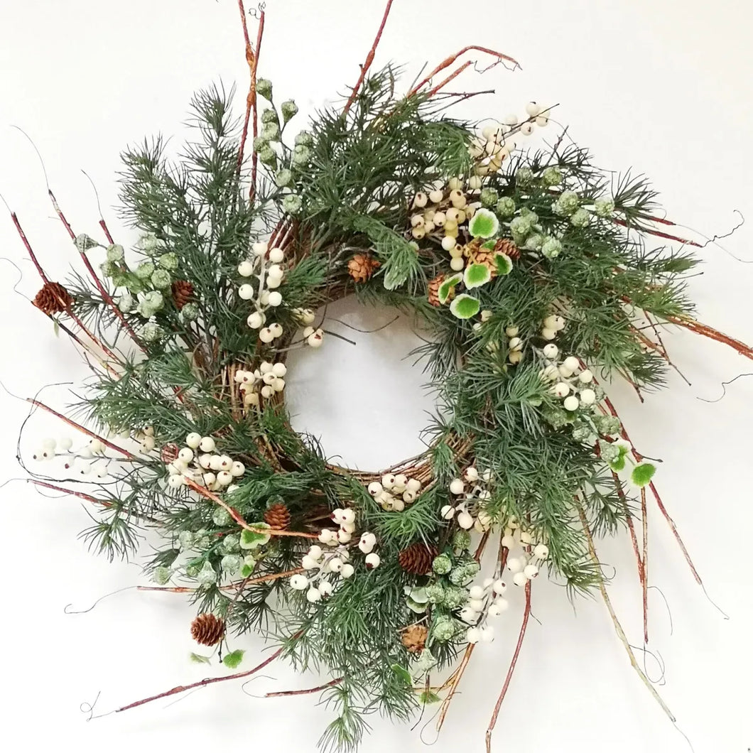 27IN SEEDED PINE WREATH