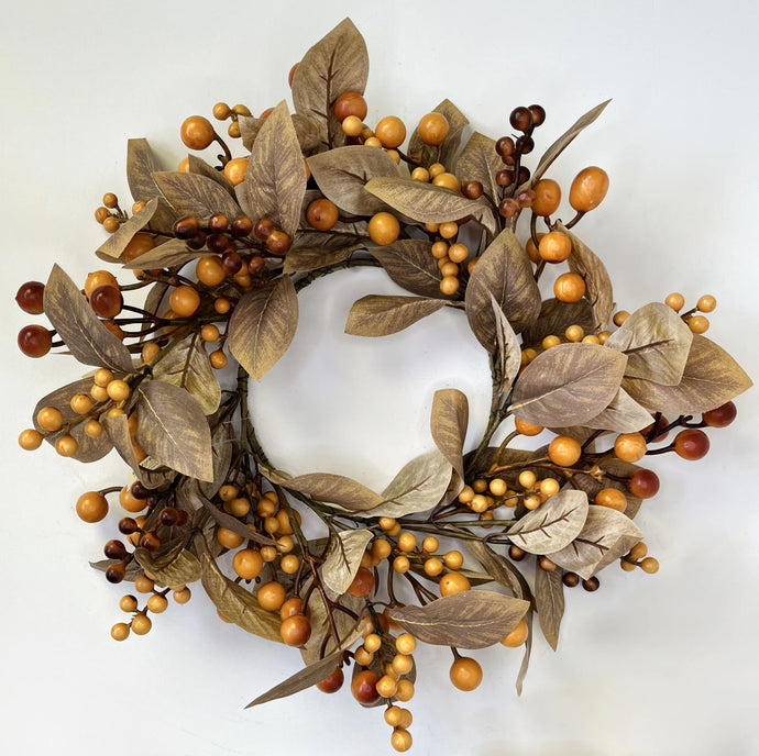 6.25IN FALL BERRY LEAF RING