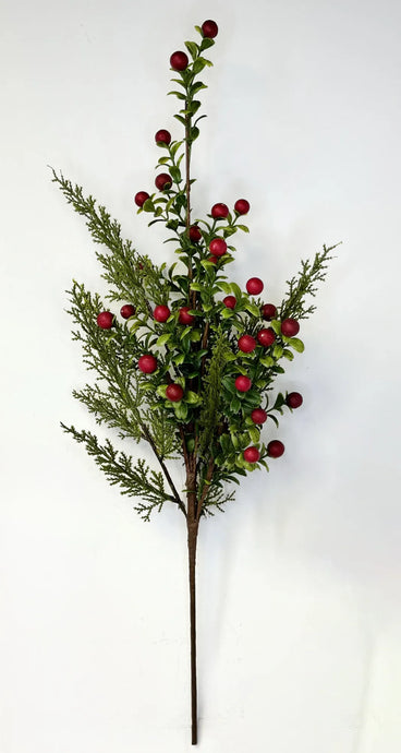 20IN BOXWOOD BERRY SPRAY