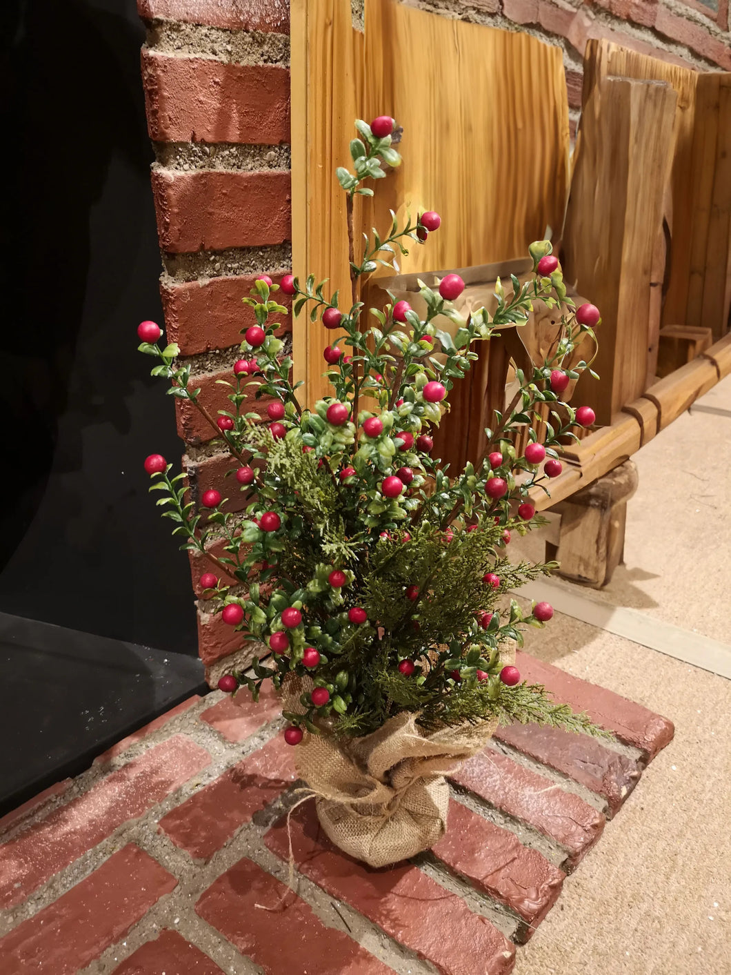 20IN BOXWOOD BERRY IN POT