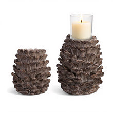 Load image into Gallery viewer, Resin Pinecone Shaped Pillar Holder, 2 size options