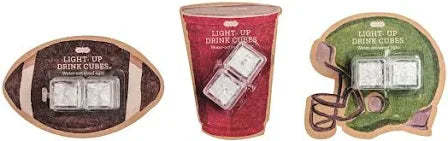 Tailgate Light-Up Drink Cube Set, 3 style options