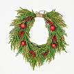 24inW Heart Wreath-Welcome Holiday Soft Touch Pines