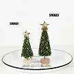 Load image into Gallery viewer, Gold Glittered Boxwood mini Tree