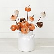 Load image into Gallery viewer, 15in Pick-Velvet gold stem mini pumpkins