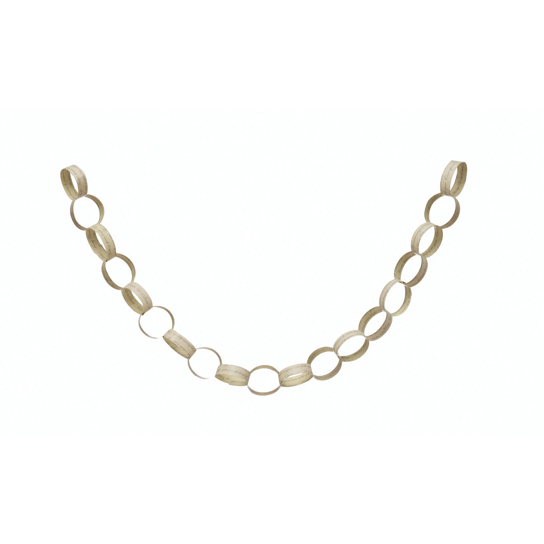 DIY Paper Link Garland with Script in Kraft Box