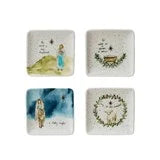 Stoneware Dish w/ Gold Electroplating, 4 Style options