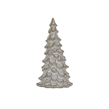 Load image into Gallery viewer, LG Stoneware Tree, Reactive Glaze, Cream Color (Each One Will Vary)