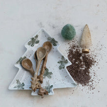 Load image into Gallery viewer, Stoneware Tree Shaped Plate