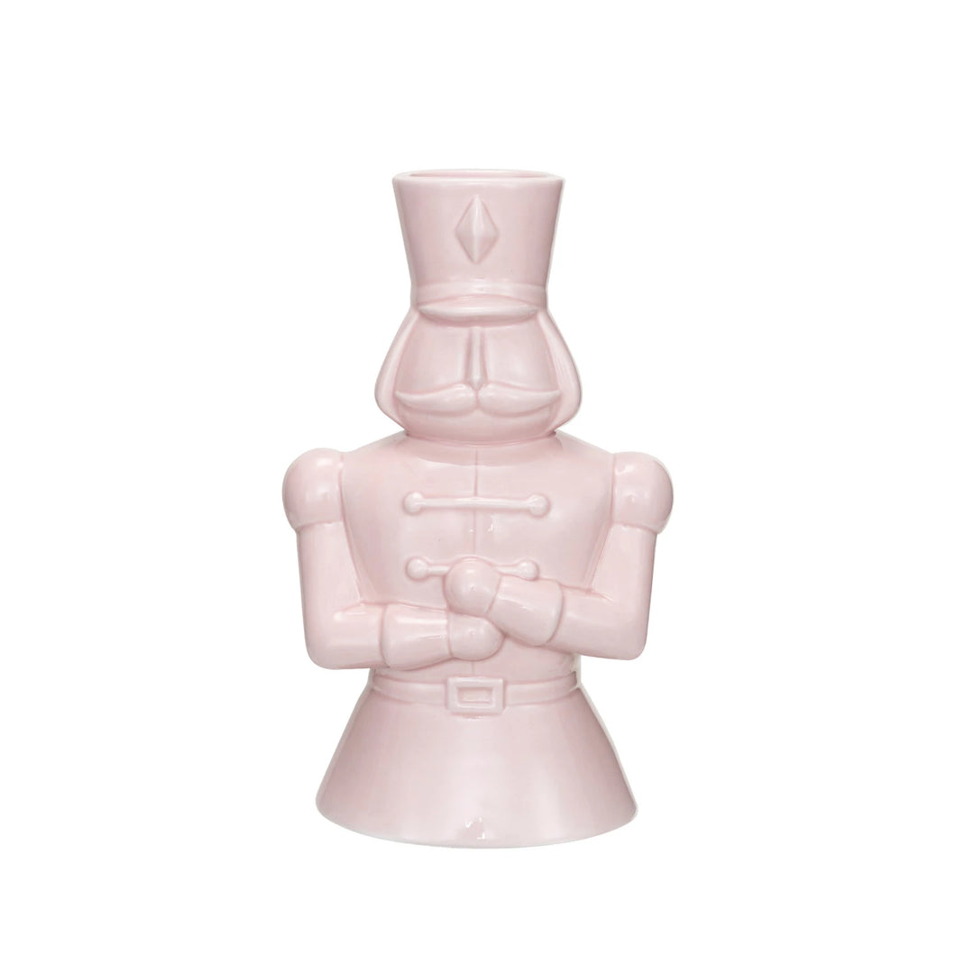 Ceramic Soldier Vase, Pink