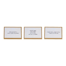 Load image into Gallery viewer, LG Metal &amp; Glass Frame w/ Easel &amp; Saying, Gold Finish, 3 Styles