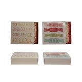 4-1/4"L Safety Matches in Matchbox with Holiday Design, 2 Styles