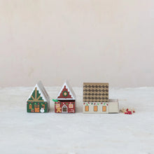 Load image into Gallery viewer, Safety Matches in House Shaped Matchbox, 3 Style options