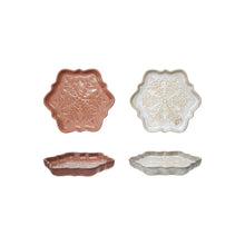 Load image into Gallery viewer, Stoneware Snowflake Shaped Plate, 2 Colors