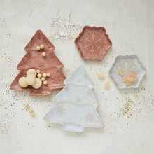 Load image into Gallery viewer, Stoneware Snowflake Shaped Plate, 2 Colors