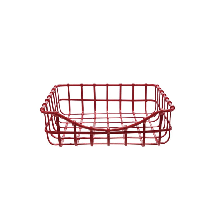 Metal Napkin Holder, Red
