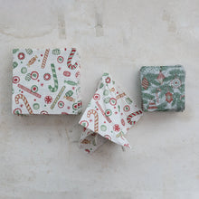 Load image into Gallery viewer, Paper Cocktail Napkins with Ornament Pattern