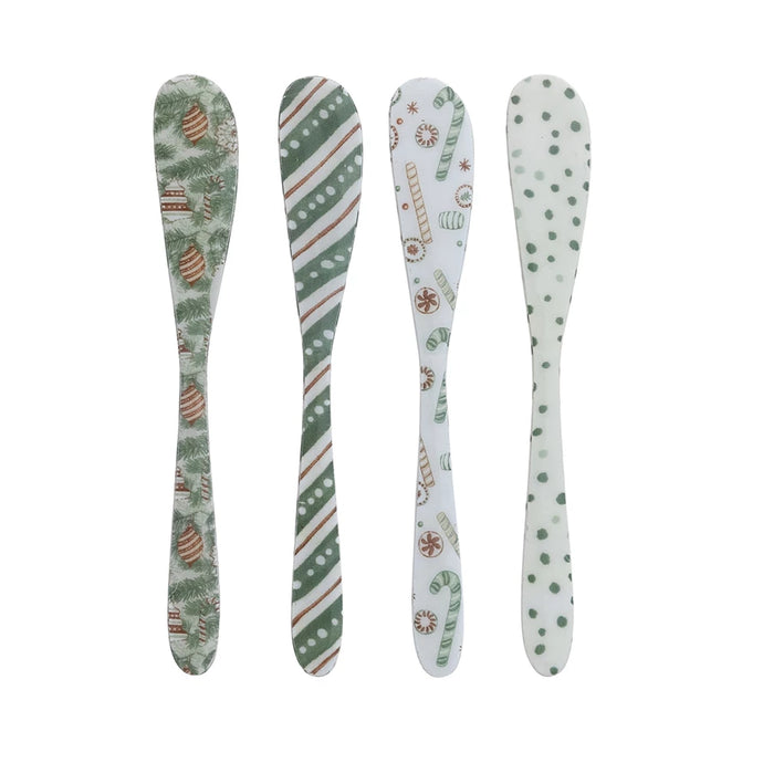 Enameled Stainless Steel Canape Knife, 4 Styles