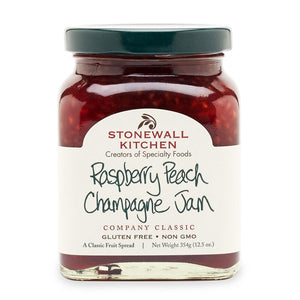 Raspberry Peach Champagne Jam no