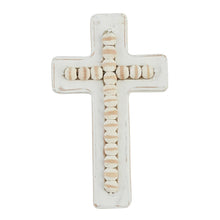 Load image into Gallery viewer, BEADED WOOD CROSS